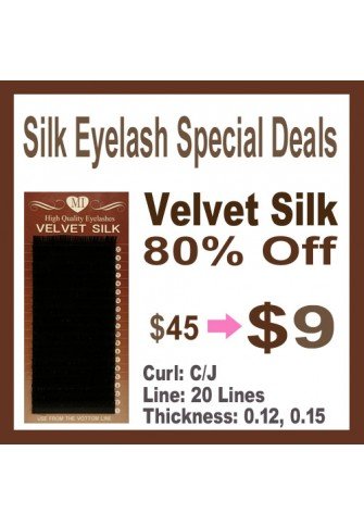 VELVET SILK EYELASH C curl 0.12